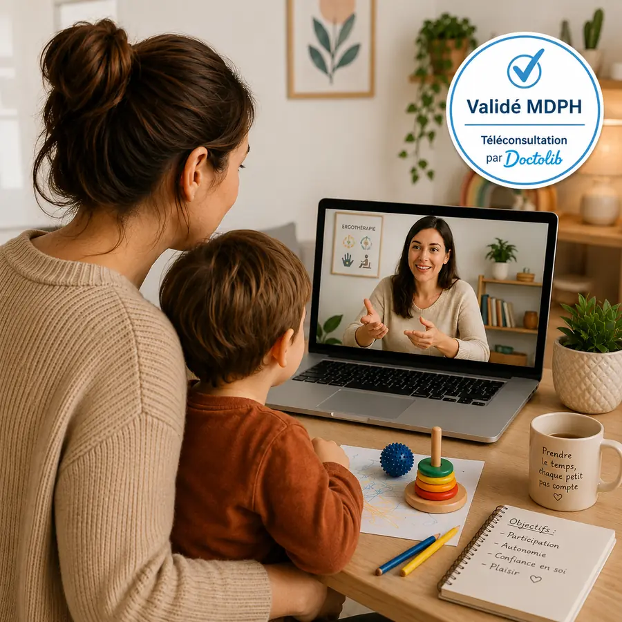 Bilan en ergothérapie en téléconsultation Doctolib pour enfant, Ergothérapeute Fréjus